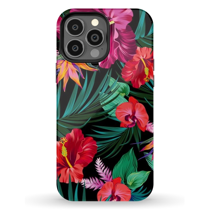 iPhone 13 Pro Max StrongFit Exotic Flowers by ArtsCase