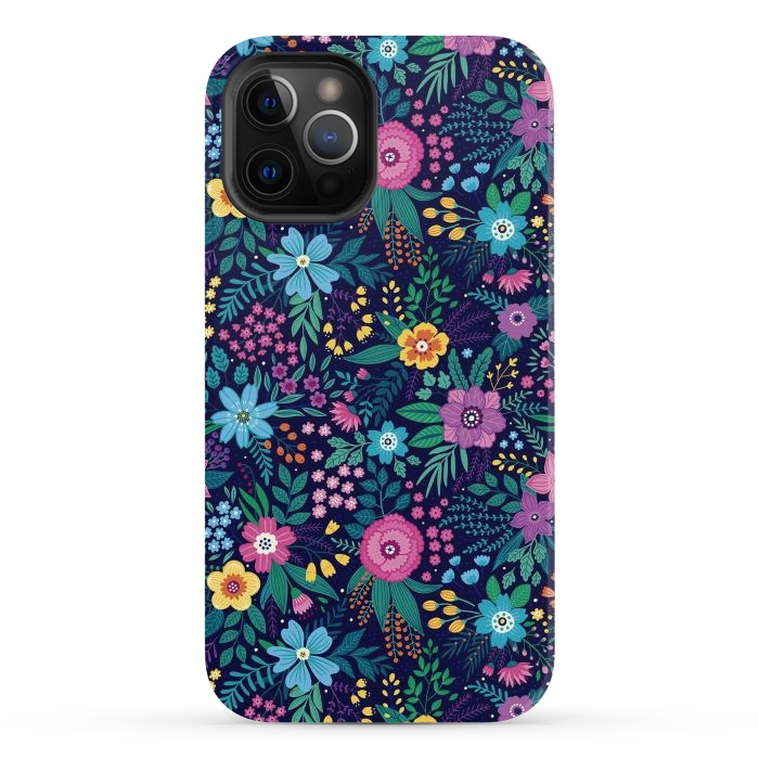 iPhone 12 Pro Max StrongFit Floral Design Pattern by ArtsCase