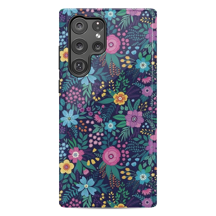 Galaxy S22 Ultra StrongFit Floral Design Pattern by ArtsCase