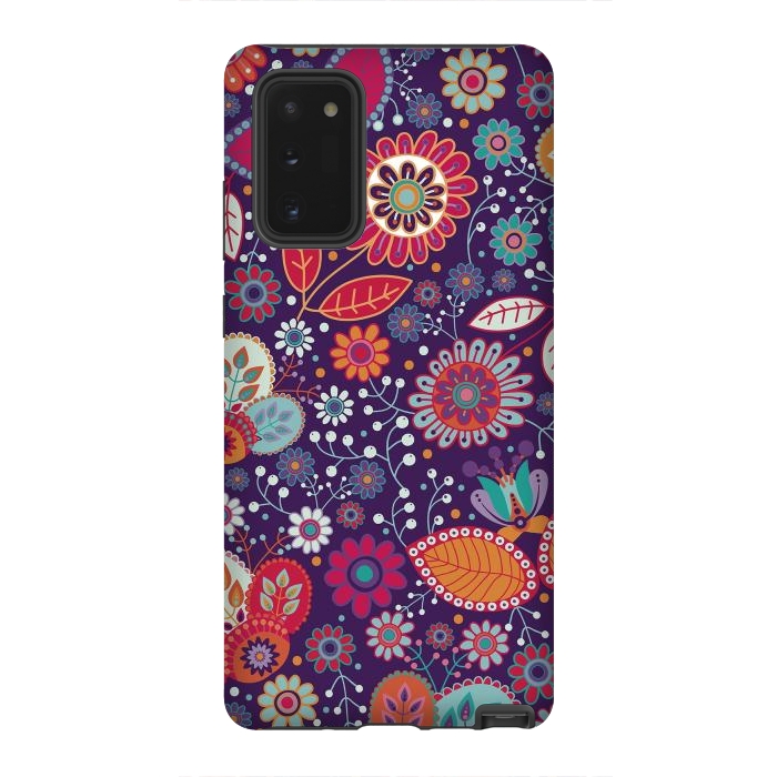 Galaxy Note 20 StrongFit Happy Flowers II  by ArtsCase