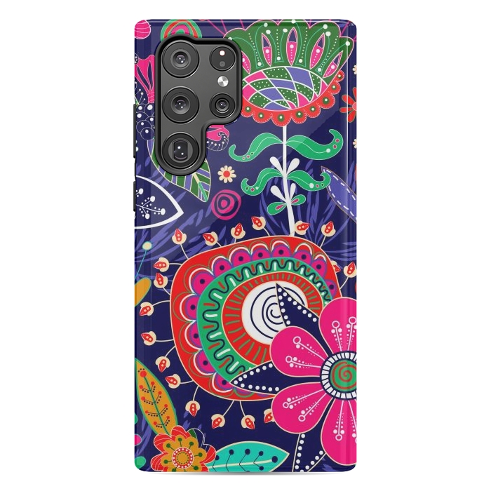 Galaxy S22 Ultra StrongFit Seamless Floral Pattern by ArtsCase
