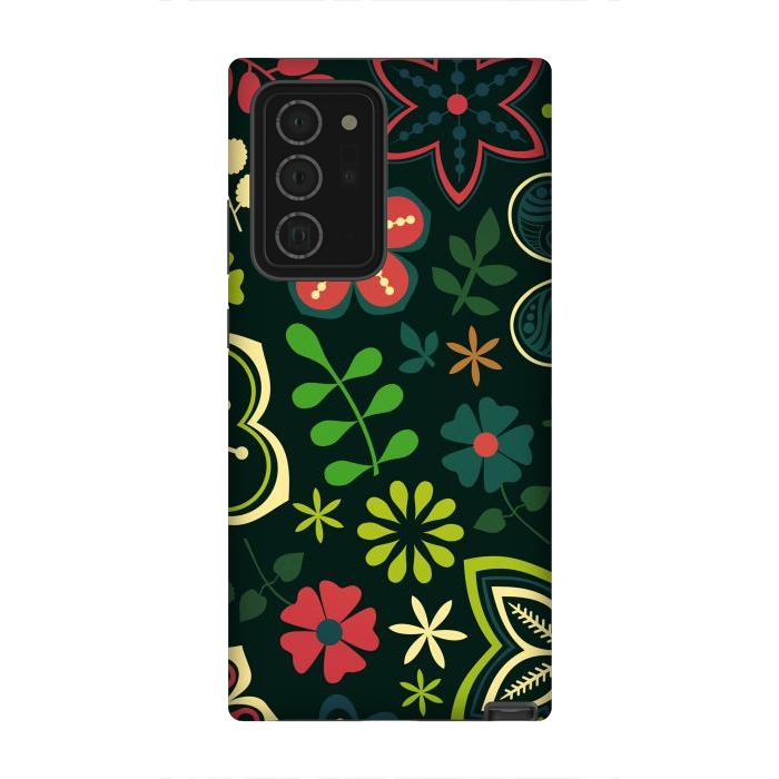 Galaxy Note 20 Ultra StrongFit Seamless Flowers and Birds by ArtsCase