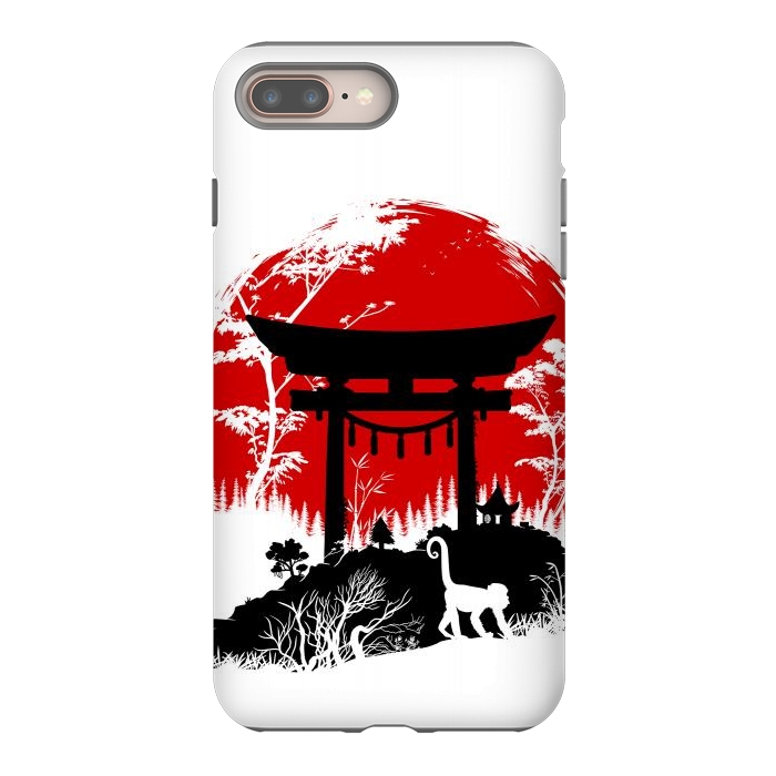 iPhone 8 plus StrongFit Japanese torii under the sun by Alberto