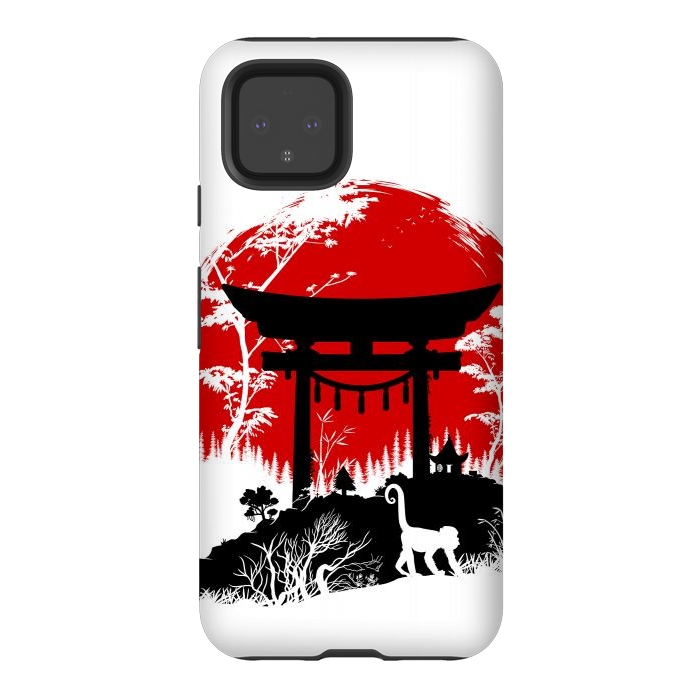 Pixel 4 StrongFit Japanese torii under the sun by Alberto