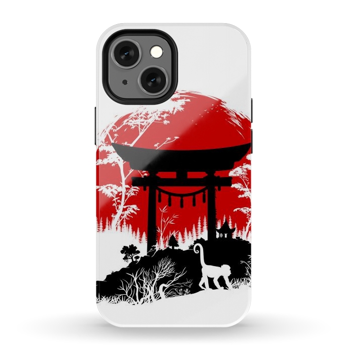 iPhone 12 mini StrongFit Japanese torii under the sun by Alberto