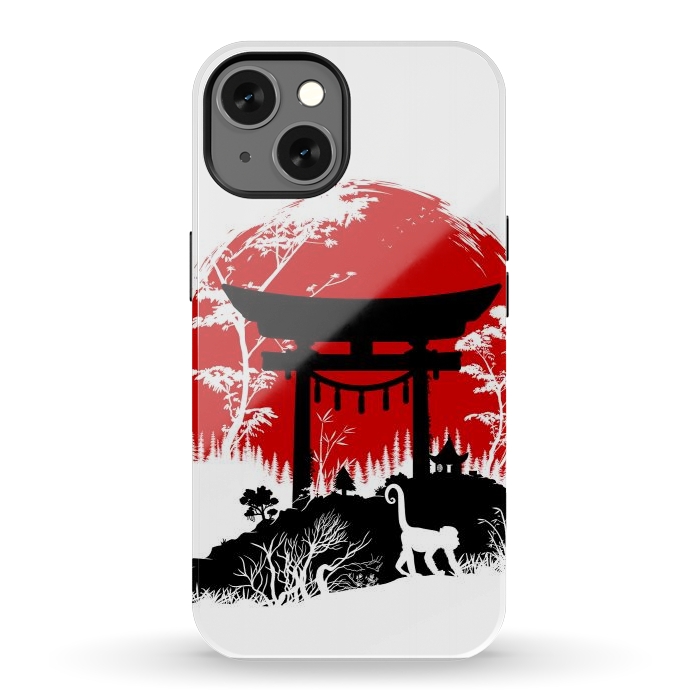 iPhone 13 StrongFit Japanese torii under the sun by Alberto