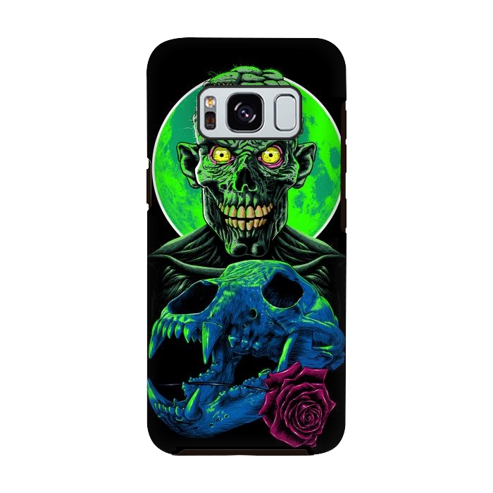 Galaxy S8 StrongFit Skull and flower zombie by Alberto