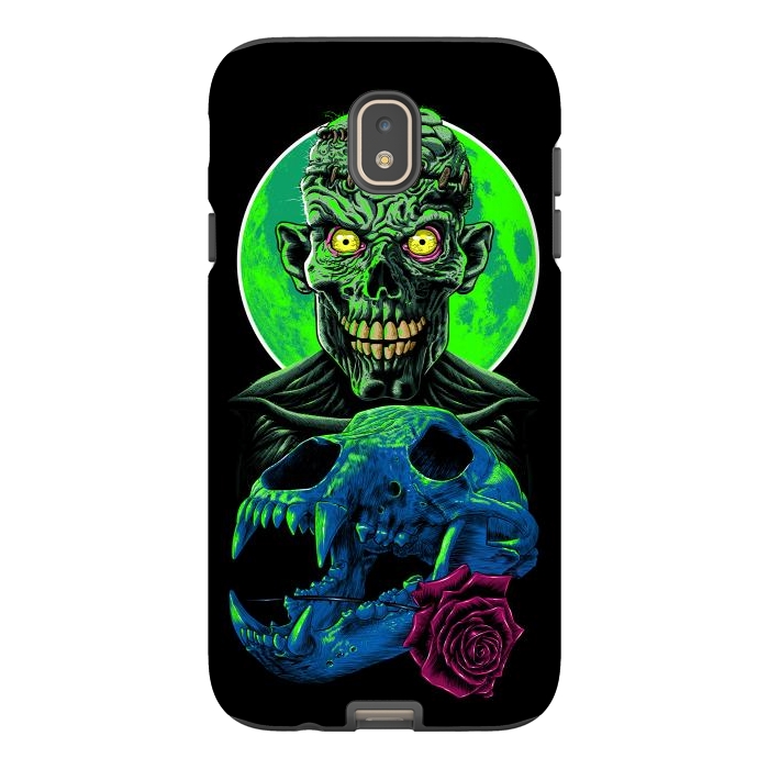 Galaxy J7 StrongFit Skull and flower zombie by Alberto