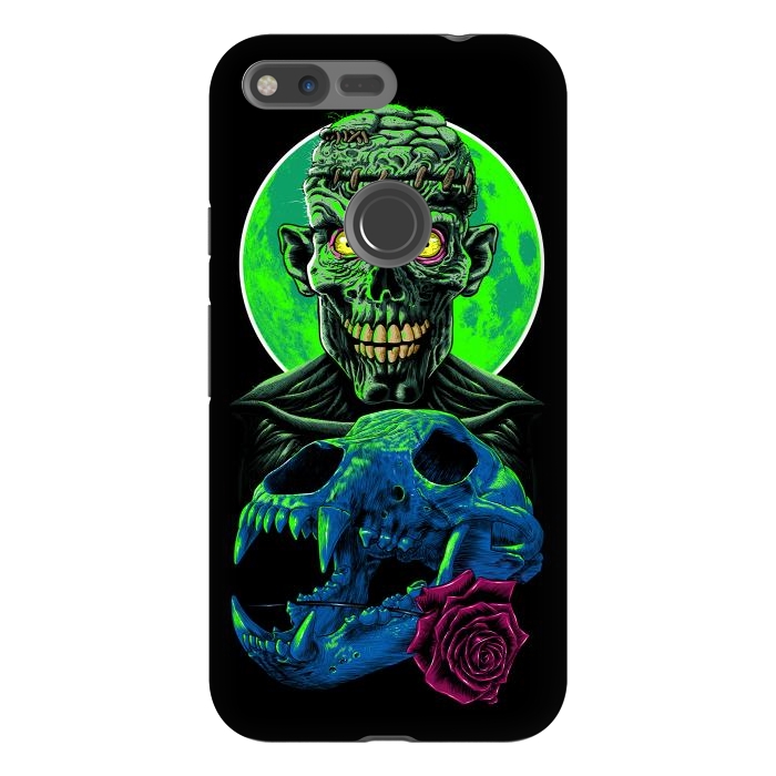 Pixel XL StrongFit Skull and flower zombie by Alberto