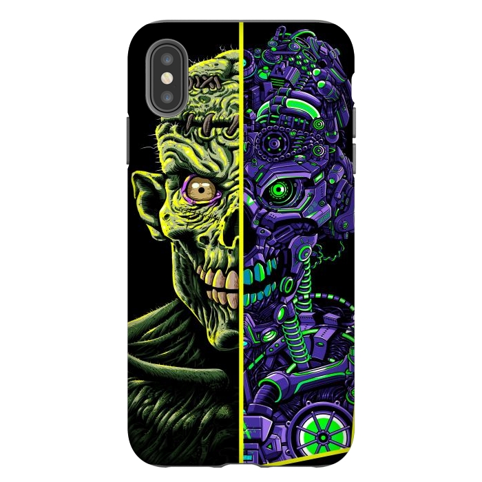 iPhone Xs Max StrongFit Zombie vs Robot by Alberto
