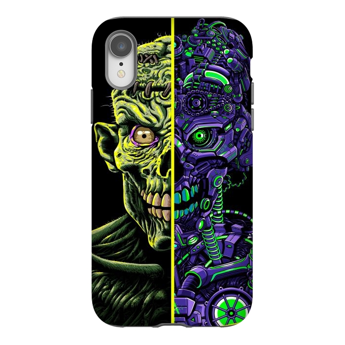 iPhone Xr StrongFit Zombie vs Robot by Alberto