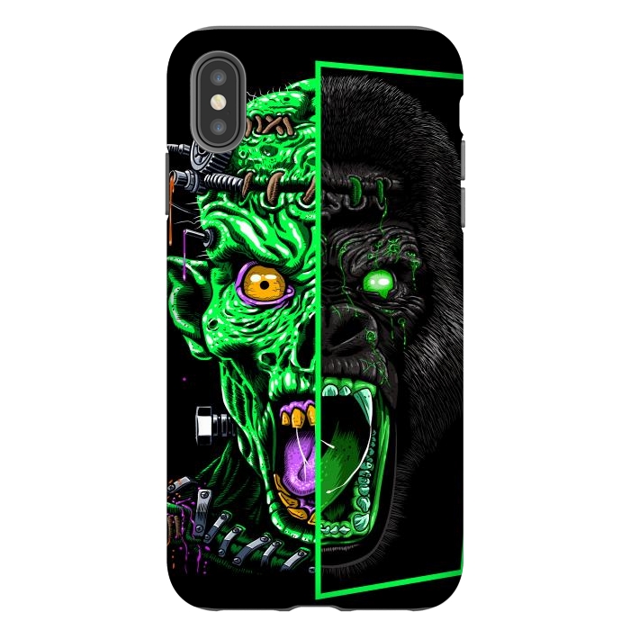 iPhone Xs Max StrongFit Zombie vs Gorilla by Alberto