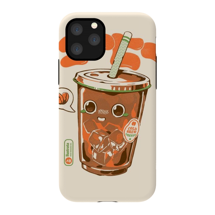 iPhone 11 Pro StrongFit Cute Cold Brew Coffee  by Ilustrata