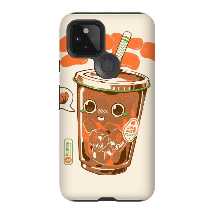 Pixel 5 StrongFit Cute Cold Brew Coffee  by Ilustrata