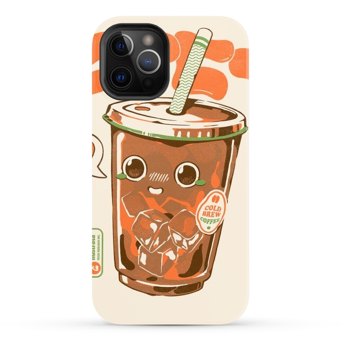 iPhone 12 Pro Max StrongFit Cute Cold Brew Coffee  by Ilustrata