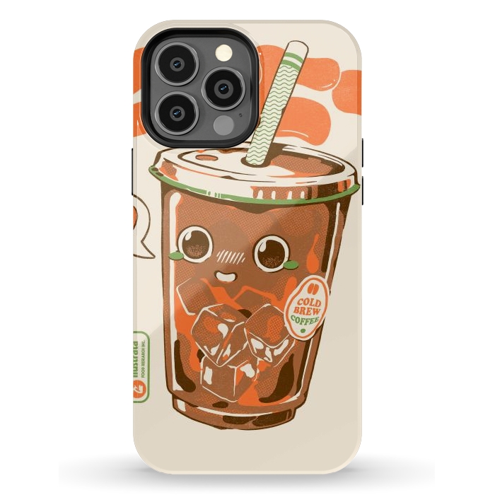 iPhone 13 Pro Max StrongFit Cute Cold Brew Coffee  by Ilustrata