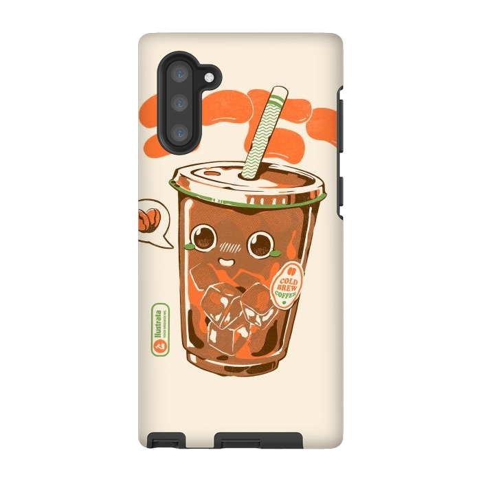 Galaxy Note 10 StrongFit Cute Cold Brew Coffee  by Ilustrata
