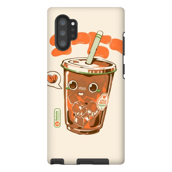 Galaxy Note 10 plus StrongFit Cute Cold Brew Coffee  by Ilustrata
