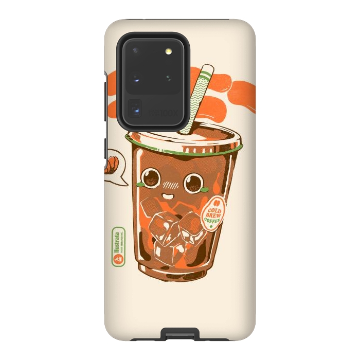 Galaxy S20 Ultra StrongFit Cute Cold Brew Coffee  by Ilustrata