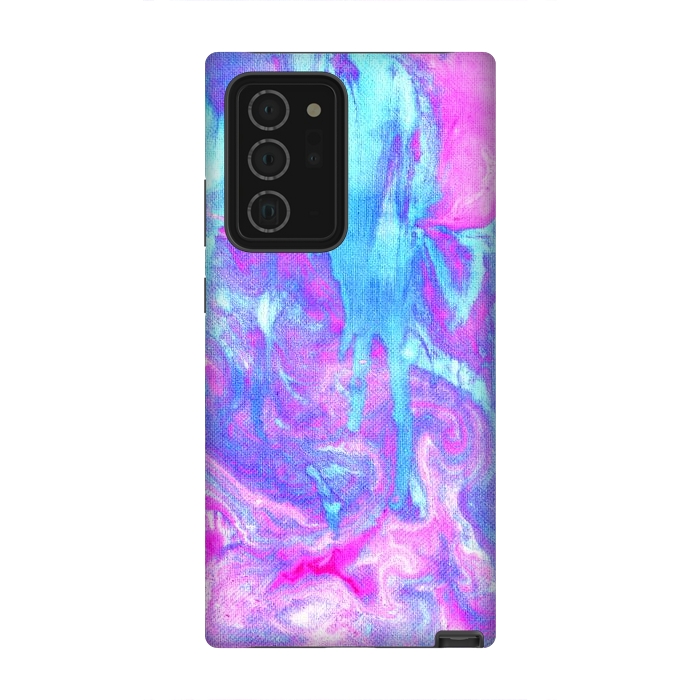 Galaxy Note 20 Ultra StrongFit Melting Marble in Pink & Turquoise by Tangerine-Tane