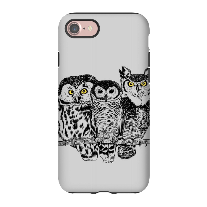 iPhone 7 StrongFit Three owls by Alberto