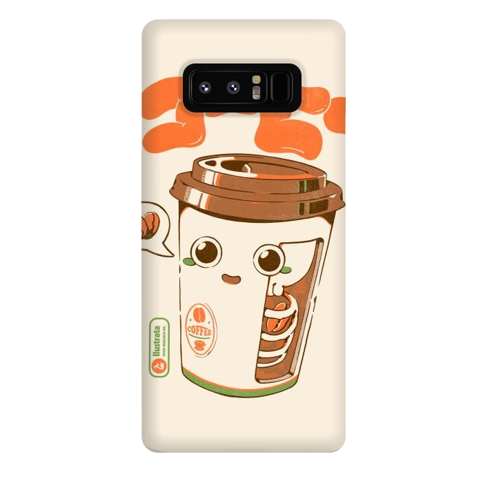 Galaxy Note 8 StrongFit Cute Coffee x-Ray by Ilustrata