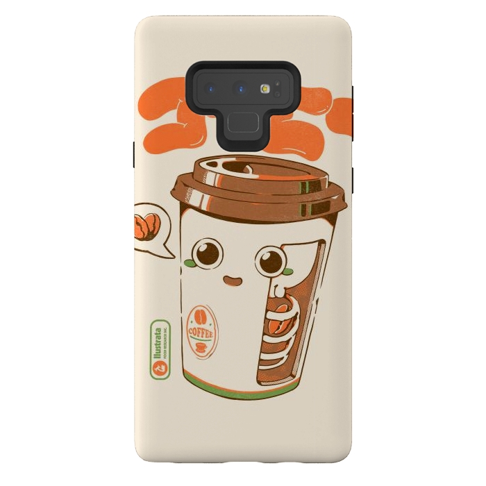 Galaxy Note 9 StrongFit Cute Coffee x-Ray by Ilustrata