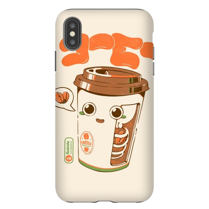iPhone Xs Max StrongFit Cute Coffee x-Ray by Ilustrata