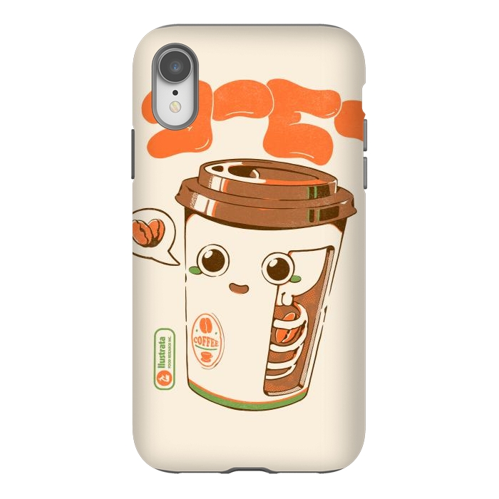 iPhone Xr StrongFit Cute Coffee x-Ray by Ilustrata
