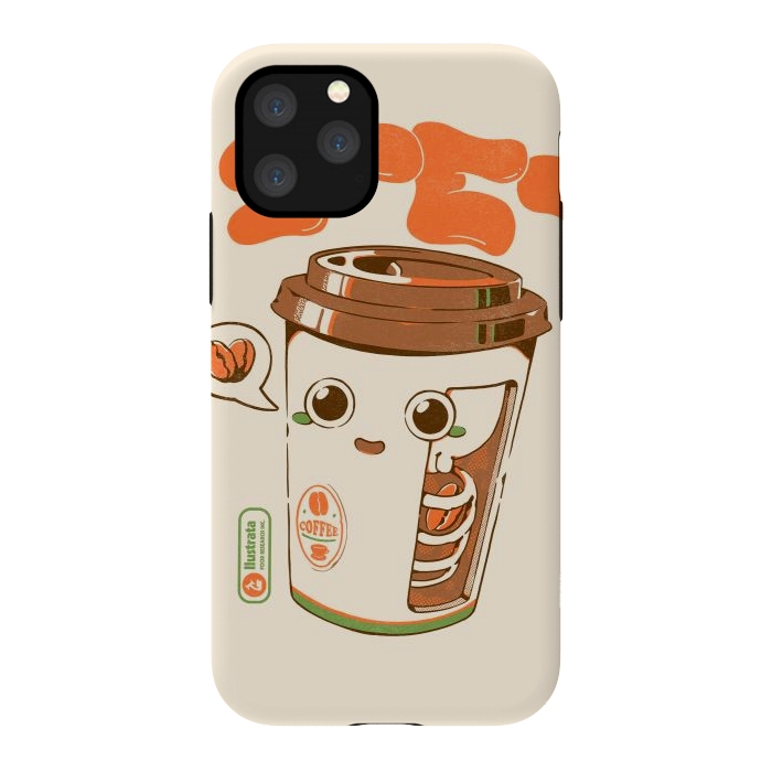 iPhone 11 Pro StrongFit Cute Coffee x-Ray by Ilustrata