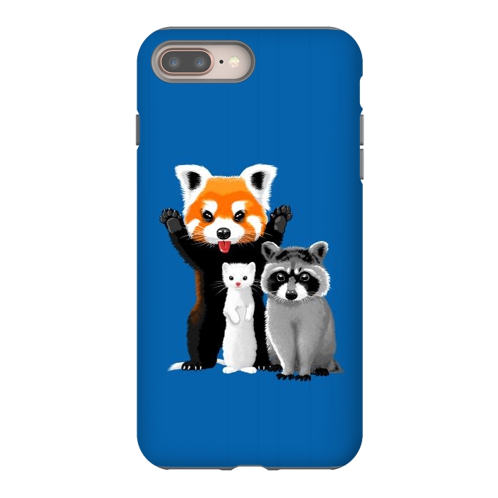 iPhone 7 plus StrongFit Raccoon, ferret and red panda by Alberto