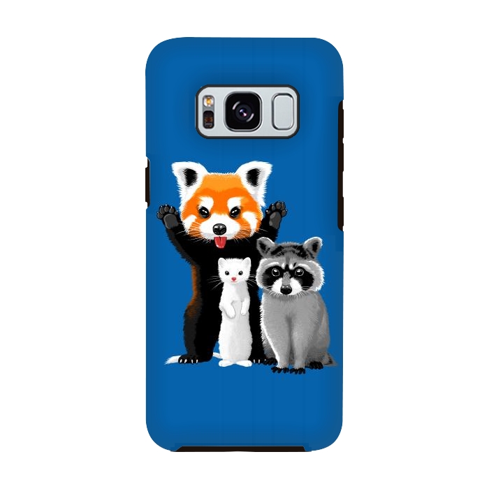 Galaxy S8 StrongFit Raccoon, ferret and red panda by Alberto