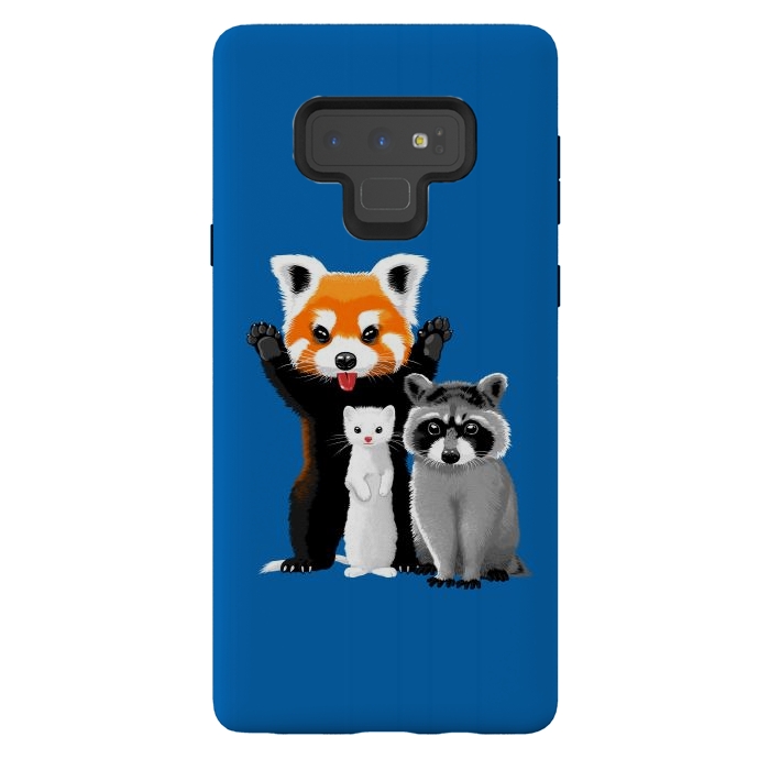 Galaxy Note 9 StrongFit Raccoon, ferret and red panda by Alberto