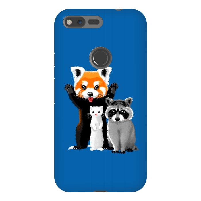 Pixel XL StrongFit Raccoon, ferret and red panda by Alberto