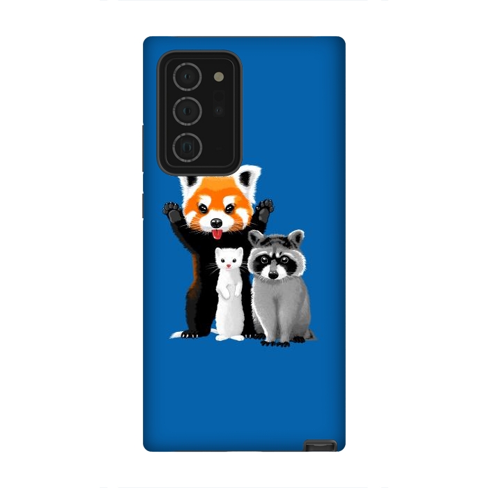 Galaxy Note 20 Ultra StrongFit Raccoon, ferret and red panda by Alberto