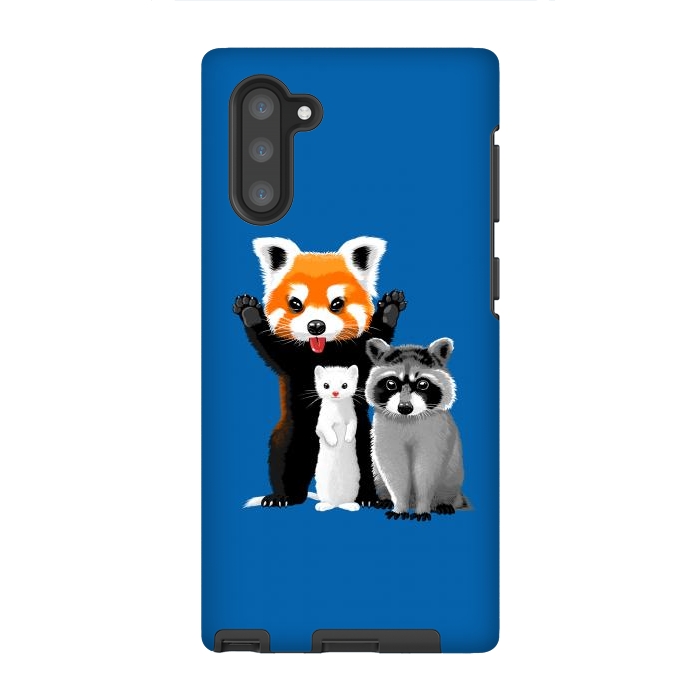 Galaxy Note 10 StrongFit Raccoon, ferret and red panda by Alberto