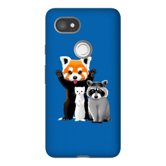 Pixel 2XL StrongFit Raccoon, ferret and red panda by Alberto