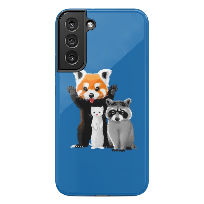 Galaxy S22 plus StrongFit Raccoon, ferret and red panda by Alberto