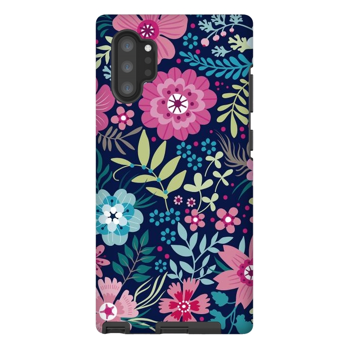 Galaxy Note 10 plus StrongFit Romancing Floral Design by ArtsCase