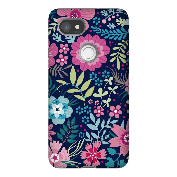 Pixel 2XL StrongFit Romancing Floral Design by ArtsCase