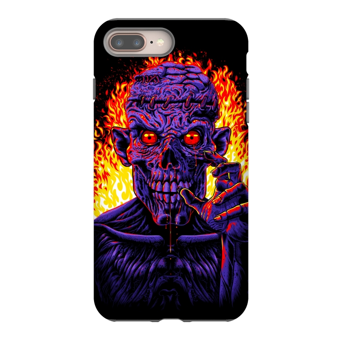 iPhone 7 plus StrongFit Zombie in flames by Alberto