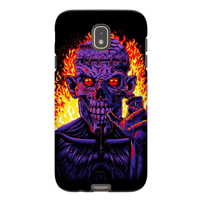 Galaxy J7 StrongFit Zombie in flames by Alberto
