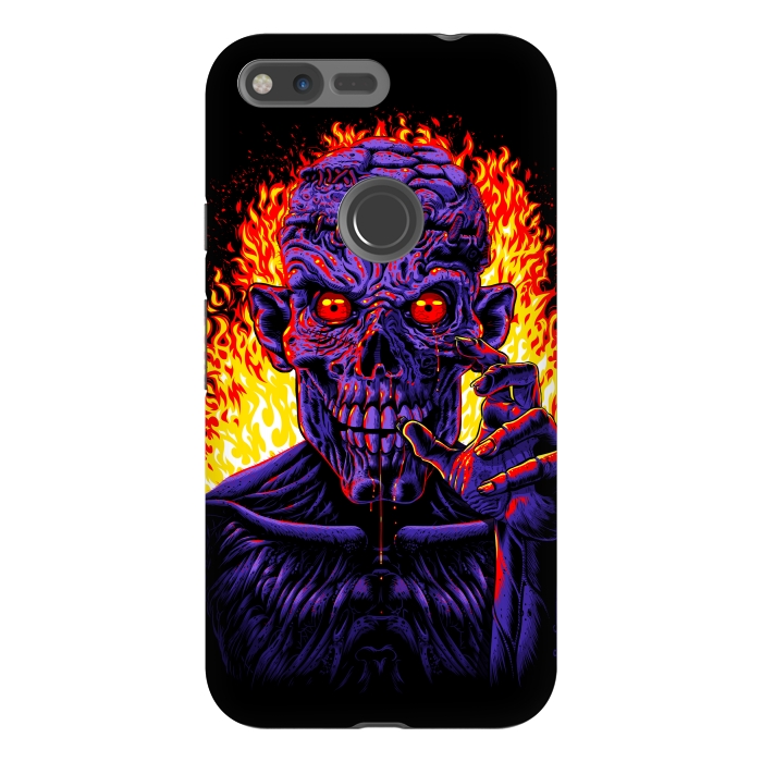 Pixel XL StrongFit Zombie in flames by Alberto