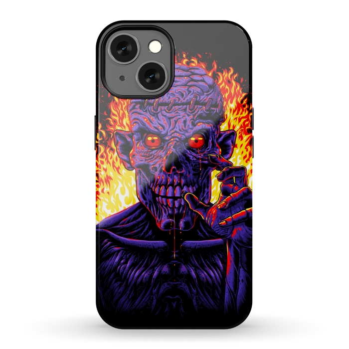 iPhone 13 StrongFit Zombie in flames by Alberto