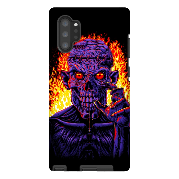 Galaxy Note 10 plus StrongFit Zombie in flames by Alberto