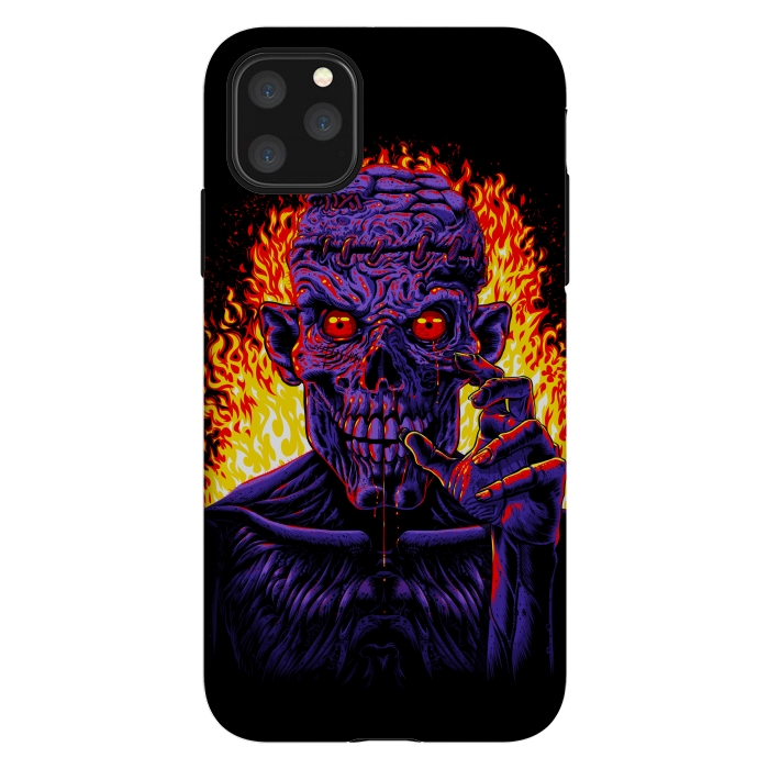 iPhone 11 Pro Max StrongFit Zombie in flames by Alberto