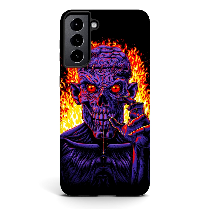 Galaxy S21 StrongFit Zombie in flames by Alberto