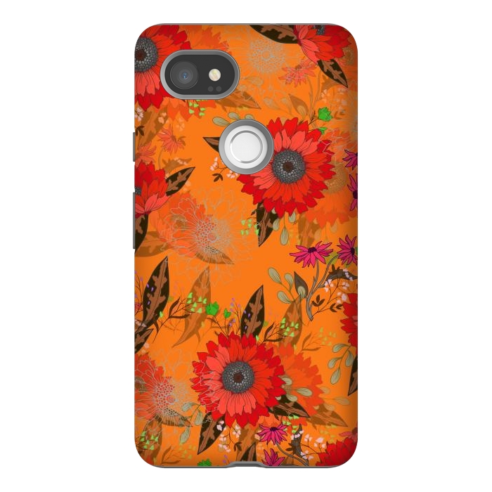 Pixel 2XL StrongFit Sunflowers for October by ArtsCase