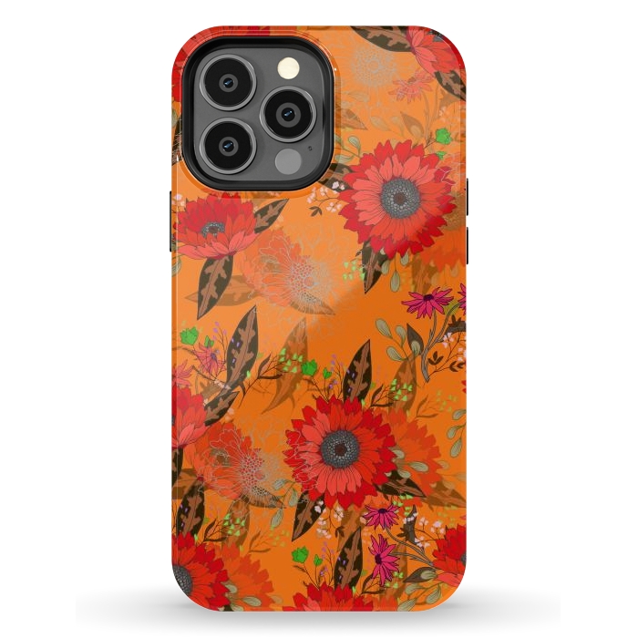 iPhone 13 Pro Max StrongFit Sunflowers for October by ArtsCase
