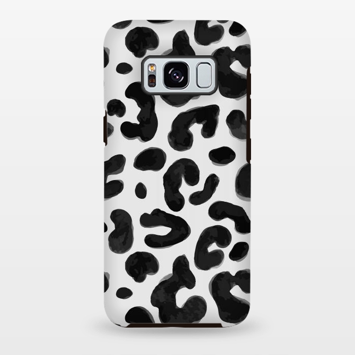 Galaxy S8 plus StrongFit Black Animal Print by ArtsCase
